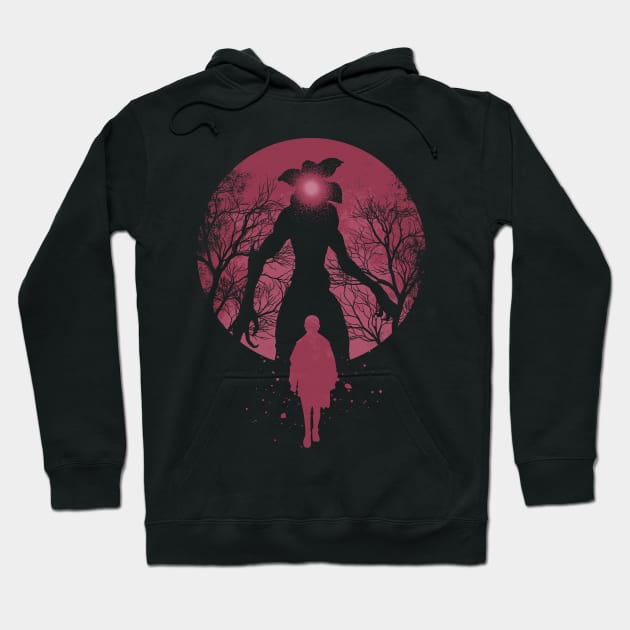 Pink stranger things hoodie hotsell